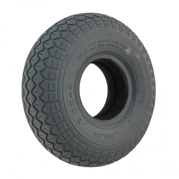 300 X 4 Grey Infilled Rounded Block Tyre