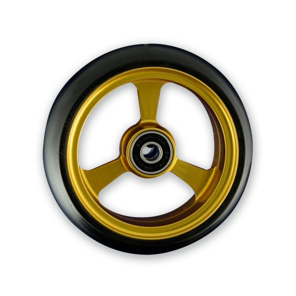 4 X 1.4″ Frog Legs Aluminium Hub Castor Wheel (Gold)