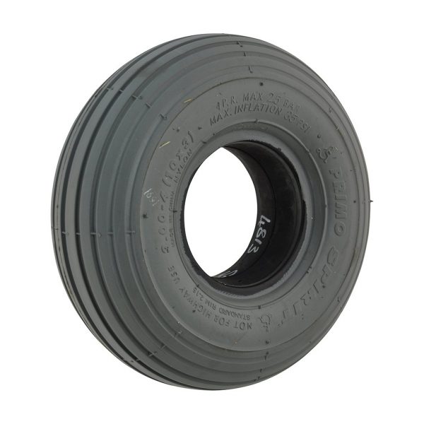 300 X 4 Grey Infilled Rib Tyre