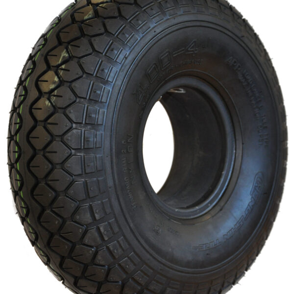 400 X 4 Black Infilled Block Tyre