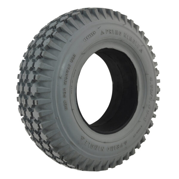 410/350 X 6 Grey Infilled Block Tyre (Sunrise Type)